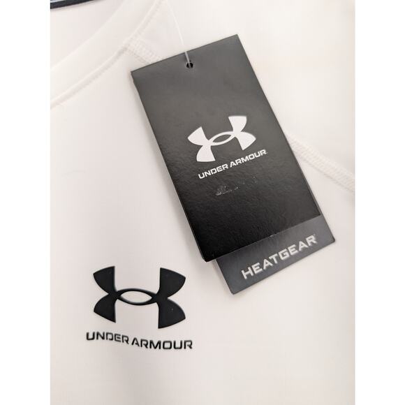 NWT Under Armour HeatGear Men's Compression Sleeveless in White size XL TALL - Picture 4 of 7